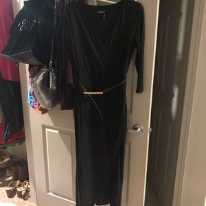 Bebe midi black dress